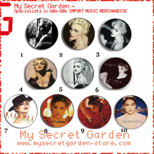 Madonna - True Blue, La Isla Bonita Pinback Button Badge Set 1a or 1b ( or Hair Ties / 4.4 cm Badge / Magnet / Keychain Set )